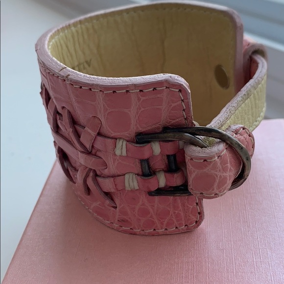 Genuine alligator leather bracelet. - Picture 2 of 4